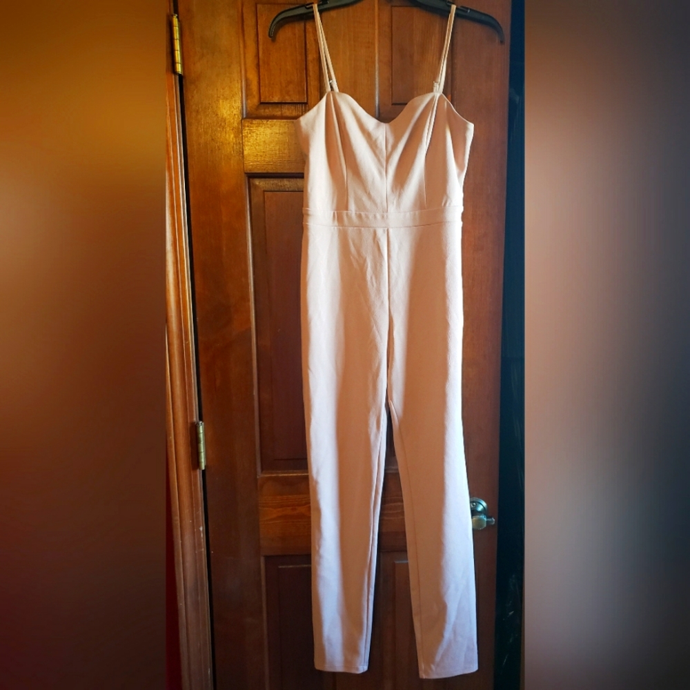 Material Girl Jumpsuit. PINK.  Size M